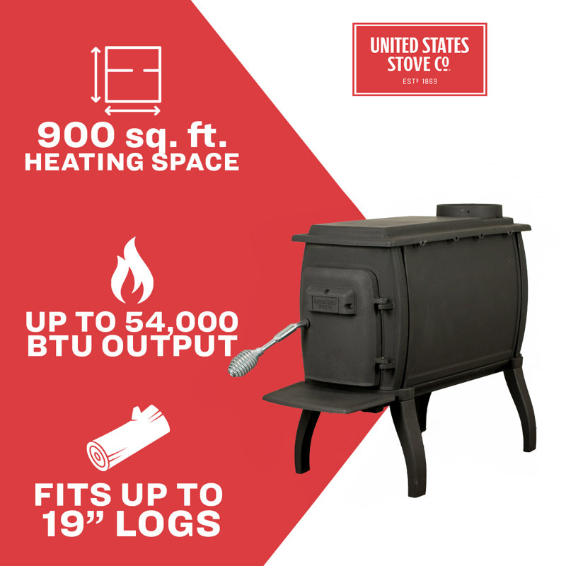 Poêle à bois Us Stove 900 pieds carrés