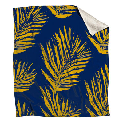 Couvertures de feuilles de palmier jaunes