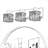 Crystal Vanity Light Fixture, Modern Bathroom Lighting With Square Shades For Over Mirror Wall Mount, Dimmable E26 Socket-146467015-146467013