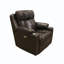 Fauteuil inclinable en cuir pour homme-98468256