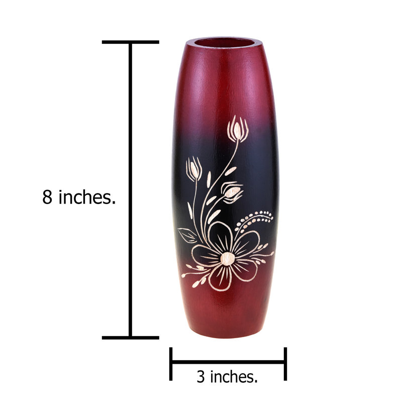 Handmade Wood Table Vase