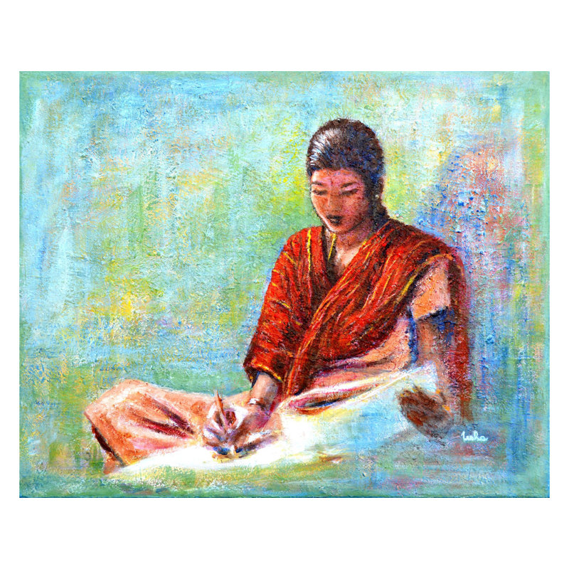 Rêves de dame | Acrylique sur toile | Par Usha Shantharam