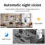 Caméra de sécurité à ampoule, inclinaison 355 °, 90 °, WiFi, étanche IP66, vision nocturne, audio bidirectionnel, zoom 4X, intérieur extérieur, blanc
