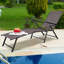 Chaise longue pliante inclinable Soileau