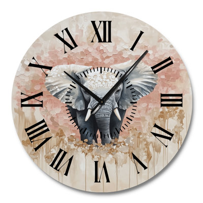 Horloge murale Gentle Elephant Dream - Rustic