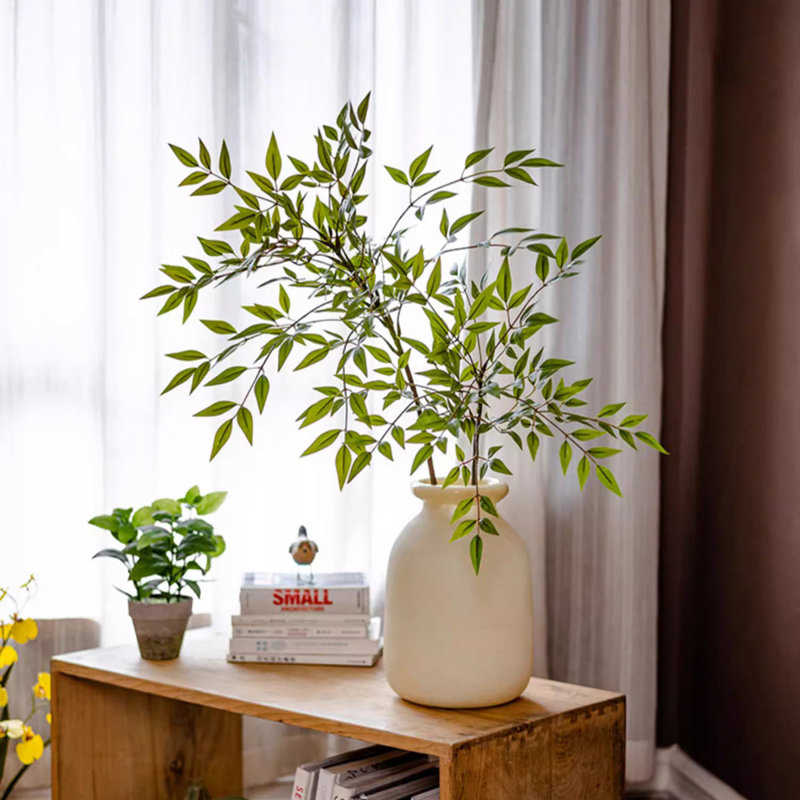 Tige de feuille verte Nandina, 3