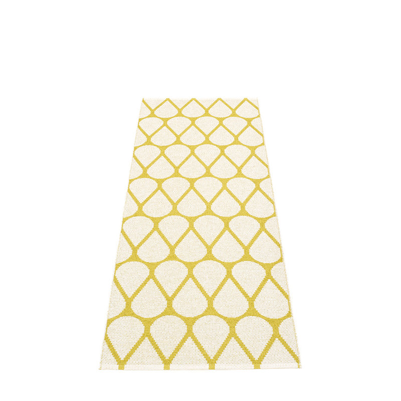 Otis Geometric Area Rug in Mustard/Ivory, Runner 2'3" x 6'6"