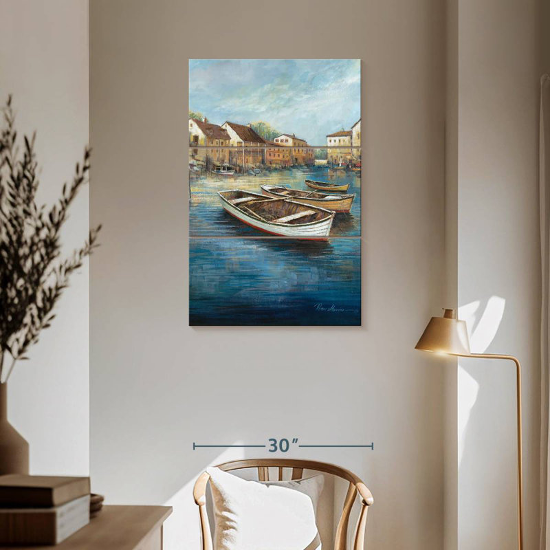 Mehar Tranquil Harbor I, 57" H x 36" W