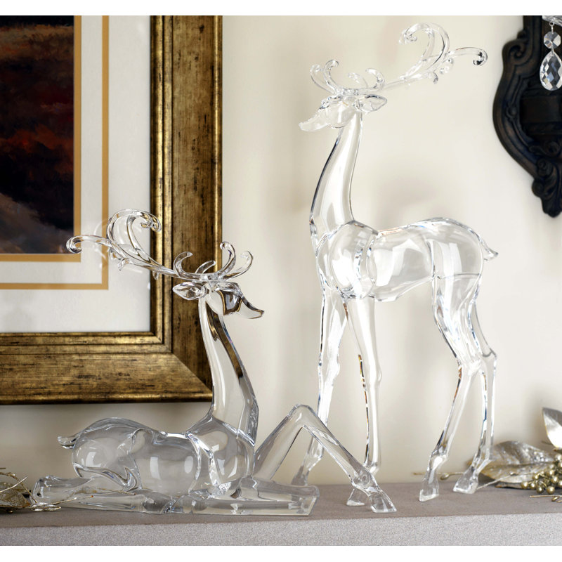 Ensemble de 2 figurines cerf