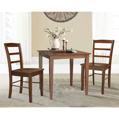 2 - Person Solid Wood Solid Wood Top Four Leg Dining Set