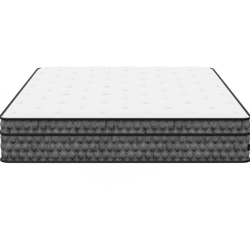 Matelas froid de 11 po, blanc moyen ferme pour un sommeil réparateur avec matelas blanc, 74 po x 54 po 11 po, poids de 82 lb