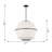 Ellen Degeneres Hikari 5 Light Dining Room Pendant With White Linen Shade-1312245194-1312245198