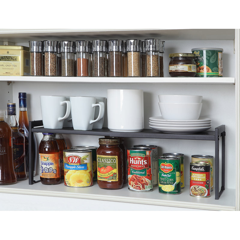 Expandable Cabinet Storage Rack - Tabletop Storage Spice Shelf Organizer Rack
