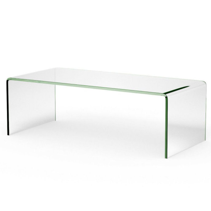 Devasya Modern Tempered Glass Coffee Table