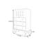 Armoire de vestibule en verre French