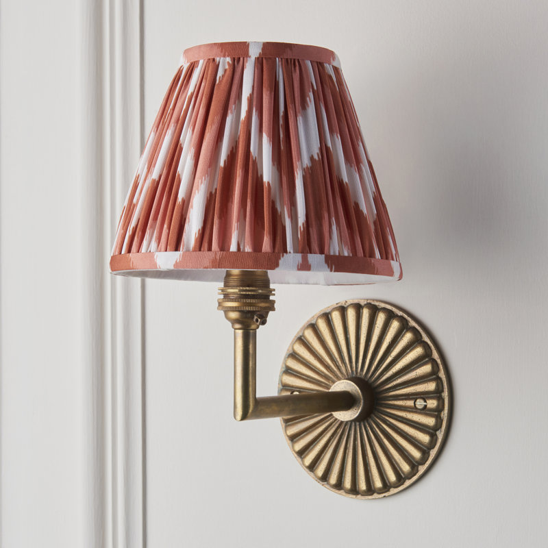 Hoskin Steel Armed Sconce, Orange