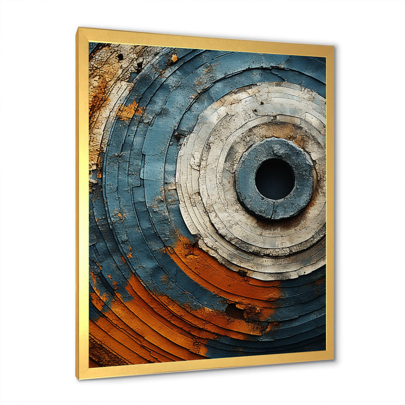 «Abstract Graceful Woodland II», reproduction d'art murale abstraite, Cadre doré simple, H 20 po x l 12 po x P 1 po