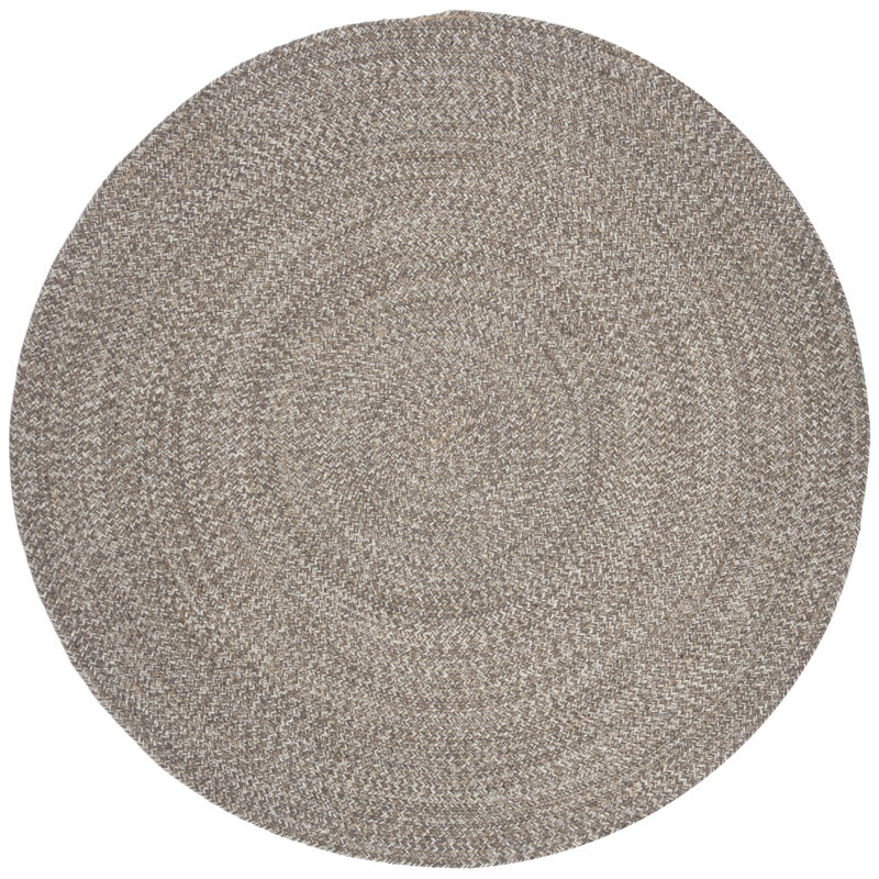 Petersburg Geometric Cotton Hand Woven Area Rug, Round 152cm