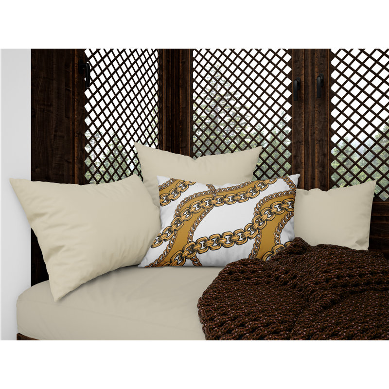 Housse de coussin d'extérieur carré Alessia, 14 po x 20 po, Blanc, Rectangle