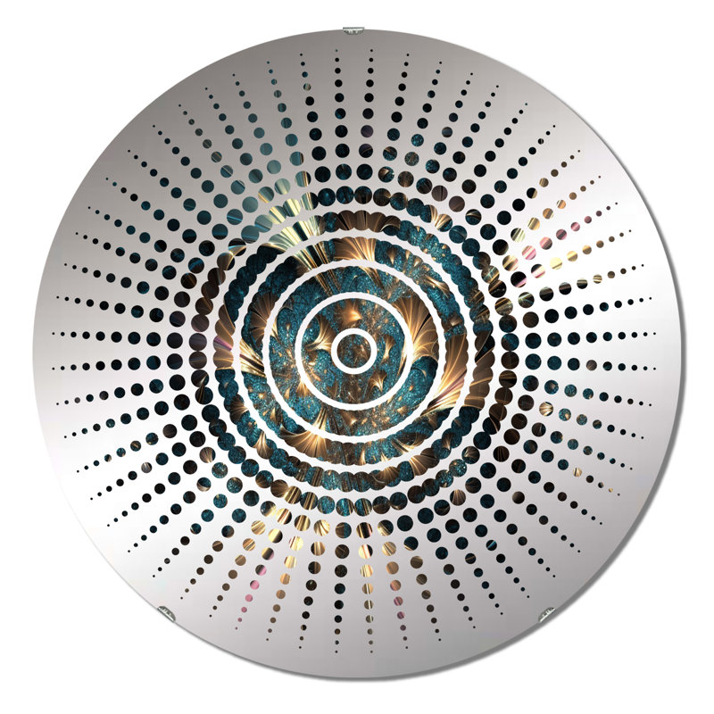 Miroir mural Dalle, 31,4 po x 31,4 po, Baliene Sun Circles