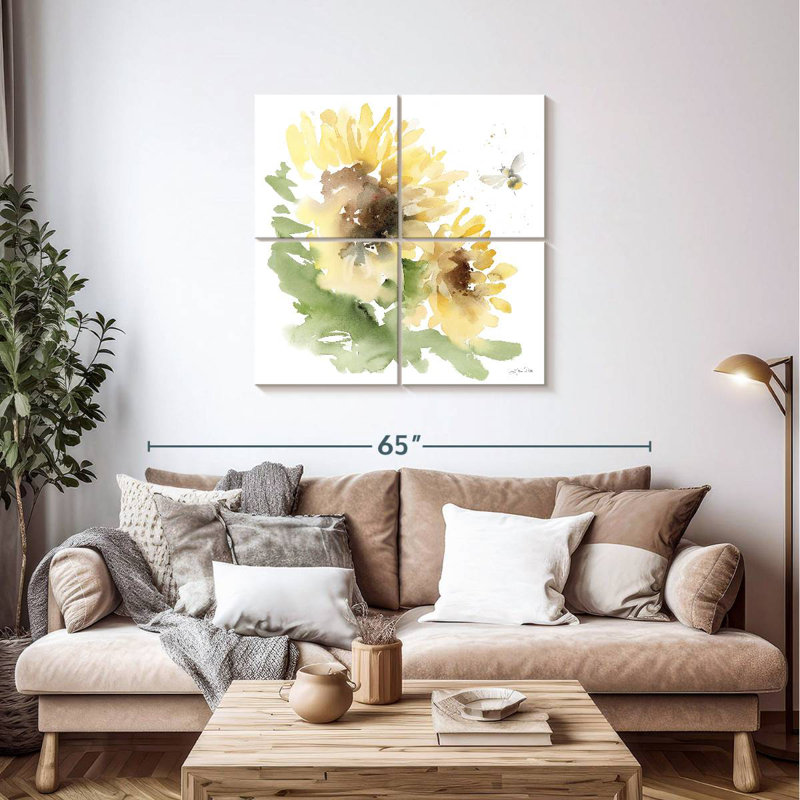 Harnek pré de tournesols II, H 38 po x l 38 po