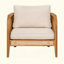 Chaise avec accoudoirs de patio Kirkby