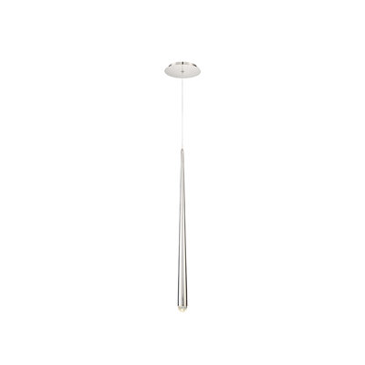 Cascade Dimmable LED Pendant with Clear Crystal Shade