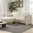 Annalise Leather 80" Left Chaise Sofa, Cream-753842727