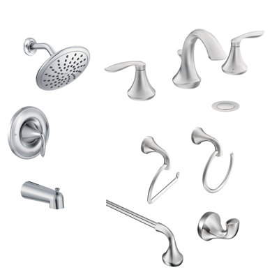 Eva 8 Piece Bathroom Hardware Set