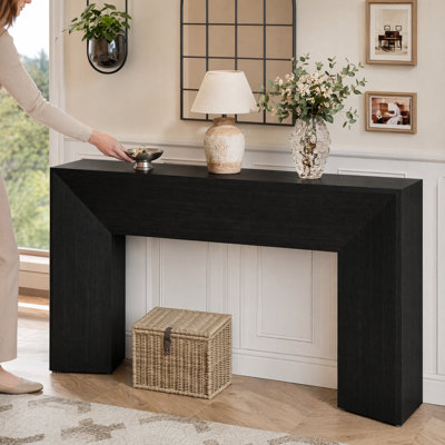 63-Inch  Entryway Console Table，Modern Sofa Table Behind Couch