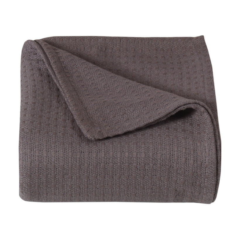 Couverture 100% coton Ariza Sleep, Brun, Très grand