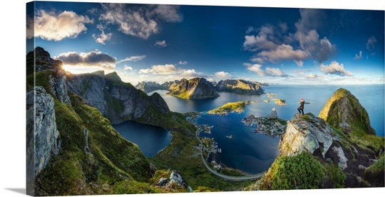 «Straub Reinebringen Views» par Nicholas Roemmelt - reproduction de photo, H 18 po x l 36 po x P 1,5 po, Toile