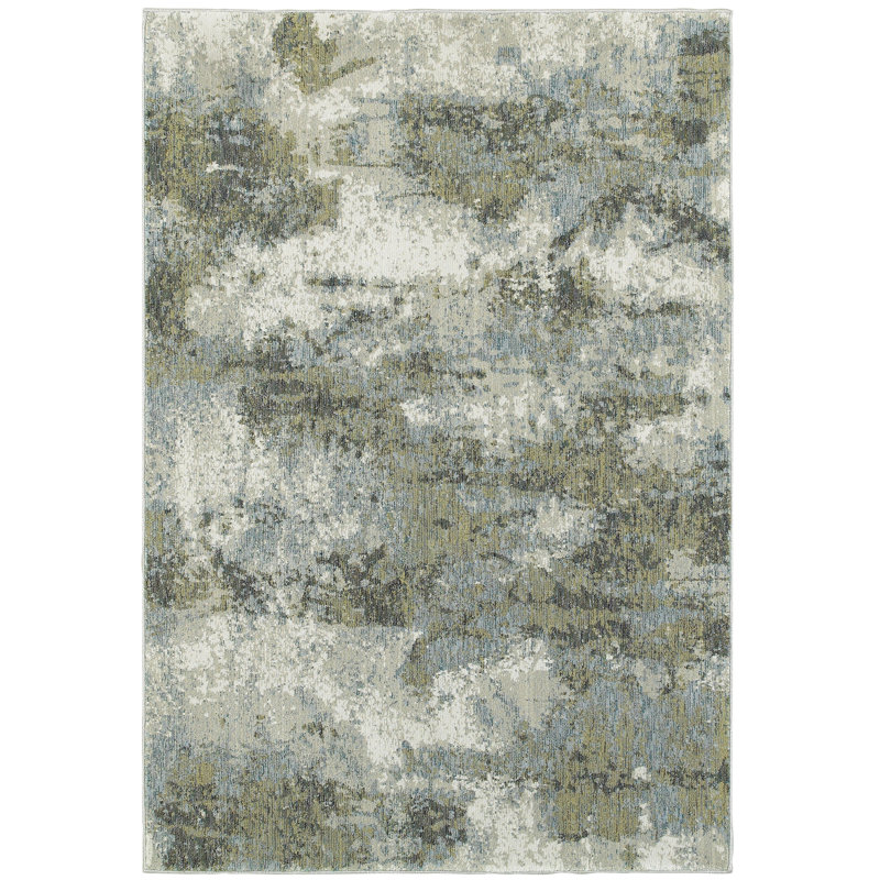 Knox Synthetic Abstract Indoor Rug, Rectangle 8'6" x 11'7"