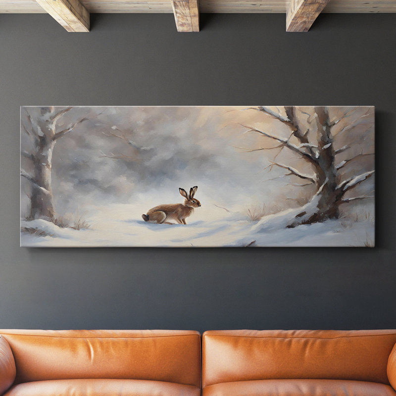 Série paysage - CCCCXLI- Toile tendue avec châssis - Prêt à accrocher, H 20 po x l 50 po