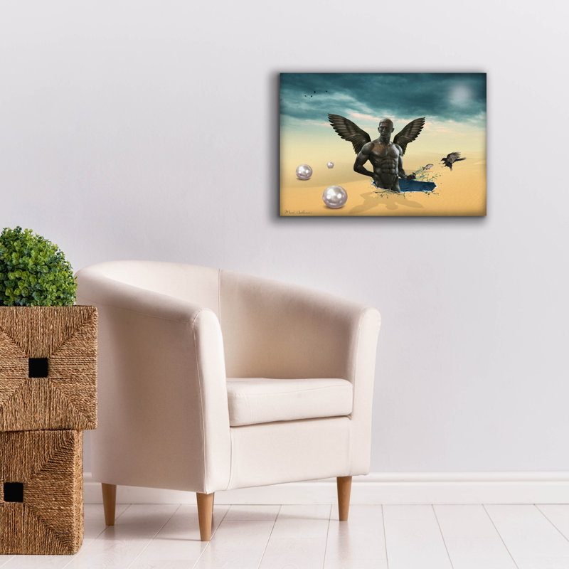 "Epic Graffiti" Desert "par Mark Ashkenazi, art mural sur toile, H 18 po x l 26 po x P 0,75 po