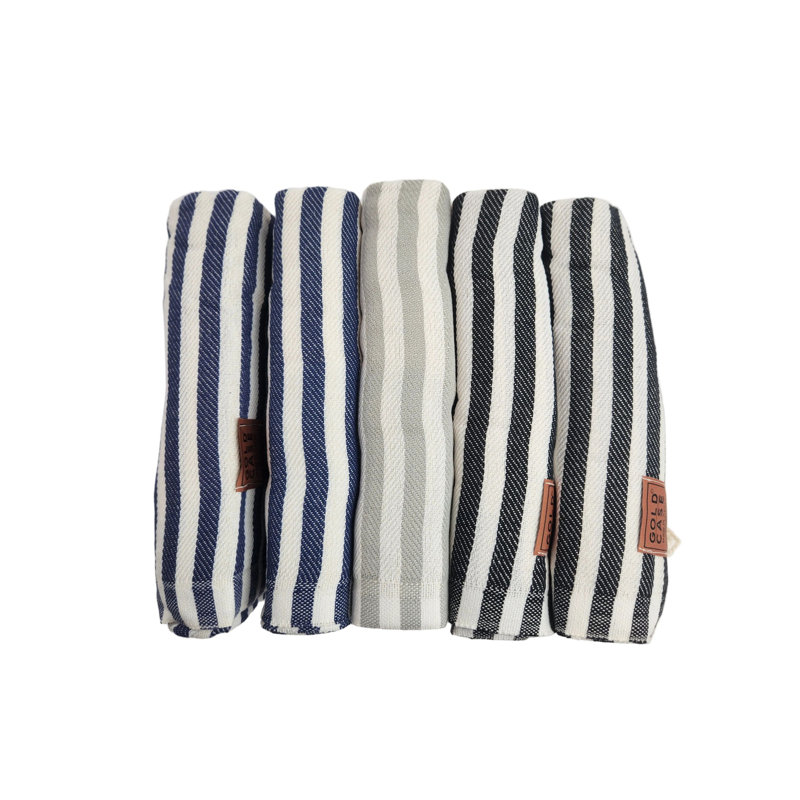 Ensemble de 5 serviettes de plage surdimensionnées - serviettes de plage, piscine, lac et spa 100% coton