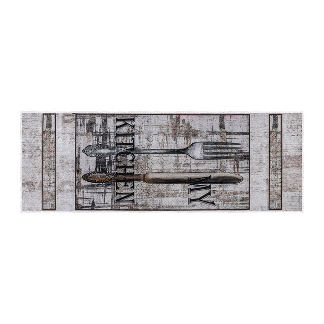 Tapis de cuisine antidérapant lavable - Tapis de cuisine 70% coton devant l'évier - 20 x 59 pouces