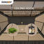 Pavillon de jardin d'extérieur en bois de cèdre 13 pi x 15 pi Sunjoy-98272666-98272667