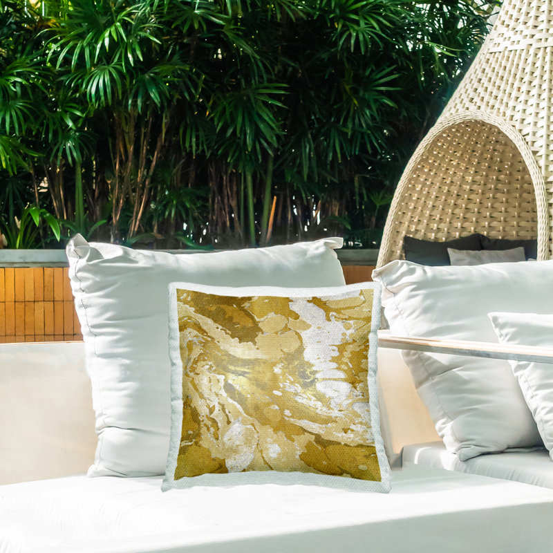 Abstract Outdoor Throw Pillow
