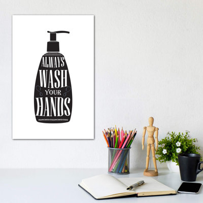 «Wash Your Hands Silhouette», reproduction d'impression