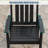 Set of 2 Outdoor Patio Chairs - Weatherproof HDPE Garden Chairs with 650 lbs Capacity, Heavy Duty Waterproof Dining Chairs for Poolside, Deck & Backyard, Black-1709031262