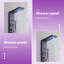 Obsidian 6-way Diverter Shower Tower Panel System with Adjustable Shower Head-91485682