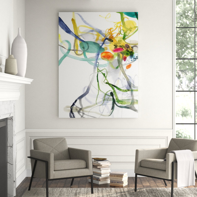Ebb & Flow II Painting by Fern Cassidy, Glass Coat, 72" H x 54" W