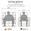 Fauteuil inclinable manuel pivotant surdimensionné de 41,5 po de largeur, fauteuil inclinable à bascule pivotant surdimensionné-1111389354