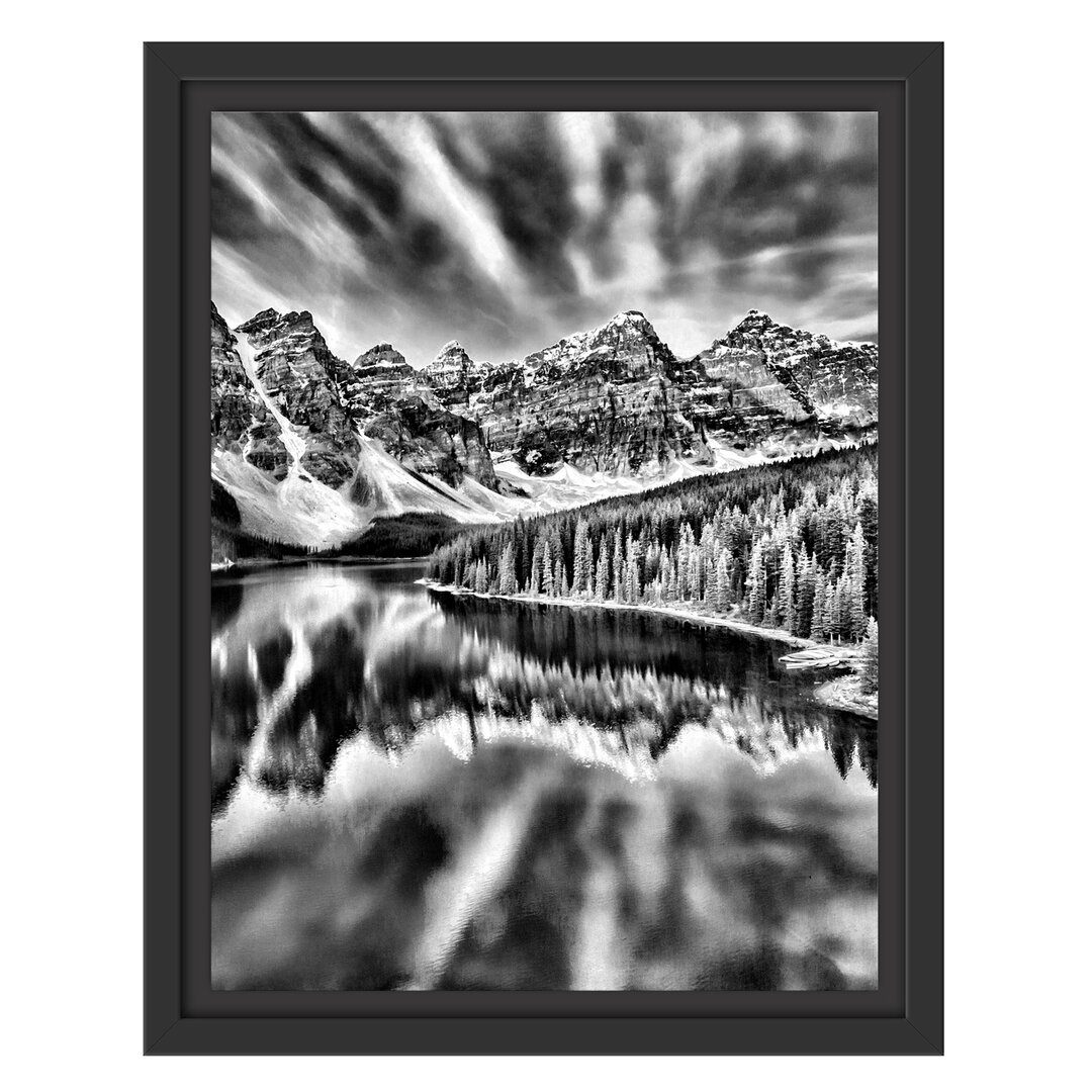 Gerahmtes Wandbild Bergsee