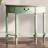 Modern Farmhouse Green Solid Wood Console Table