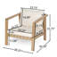 Chaises longues avec coussins amovibles Caitlynne
