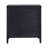 Dwaine Wood 3 Drawer Nightstand, 22"W, Black-1616700258