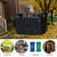La poubelle contient 2 poubelles en métal pour le rangement des déchets, acier galvanisé inoxydable