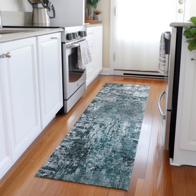 Karsyn Washable Abstract Indoor / Outdoor Rug